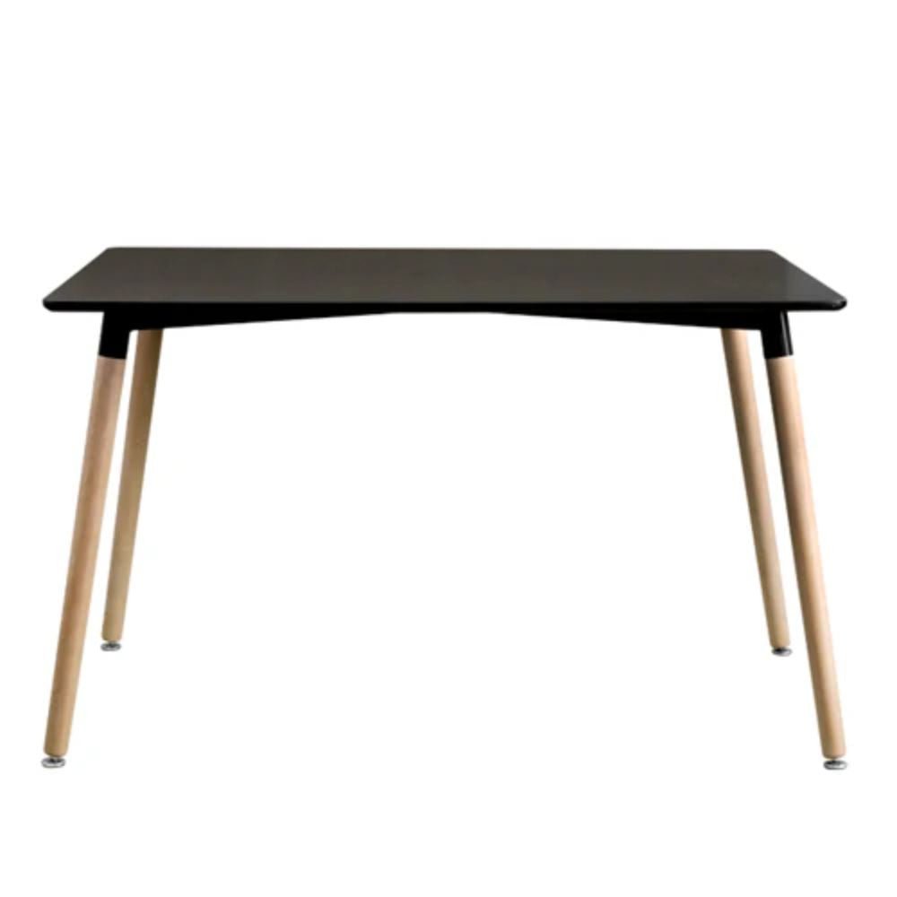 MESA NOGAL BEAT PERLA 75CM x 120CM X 80CM | Mesa Ocasional para Comedor | 75 cm | Estructura Madera de Haya Polipropileno | Exterior Techado - PERLA 75cm x 120cm X 80cm - CAMCO - NOGAL BEAT - Mesas