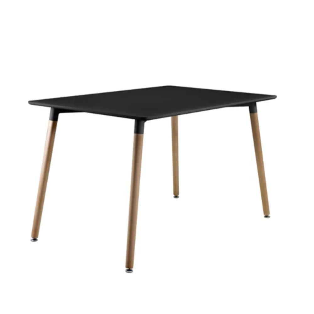 MESA NOGAL BEAT PERLA 75CM x 120CM X 80CM | Mesa Ocasional para Comedor | 75 cm | Estructura Madera de Haya Polipropileno | Exterior Techado - PERLA 75cm x 120cm X 80cm - CAMCO - NOGAL BEAT - Mesas