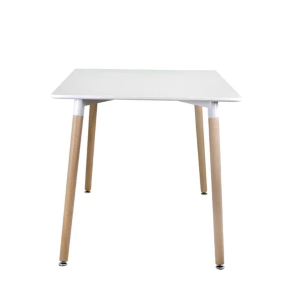 MESA NOGAL BEAT PERLA 75CM x 120CM X 80CM | Mesa Ocasional para Comedor | 75 cm | Estructura Madera de Haya Polipropileno | Exterior Techado - PERLA 75cm x 120cm X 80cm - CAMCO - NOGAL BEAT - Mesas