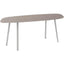 MESA NOREN 100x200 WHITE LEGS | Mesa Central | 74 cm | Dos Bases | Fibra de Vidrio | Polipropileno | Barra Aluminio | Protección UV | Interior + Exterior - 05130 - Resol - NOGAL BEAT - Mesas