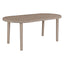 Mesa Ovalada al Aire Libre Reciclada - RESOL OLOT RECYCLED 180 X 90 - Varios Colores - 4 Puntas con Agujero Parasol y Protección UV - 06478 - Resol - NOGAL BEAT - Mesa de Terraza