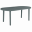 Mesa Ovalada al Aire Libre Reciclada - RESOL OLOT RECYCLED 180 X 90 - Varios Colores - 4 Puntas con Agujero Parasol y Protección UV - 6477 - Resol - NOGAL BEAT - Mesas