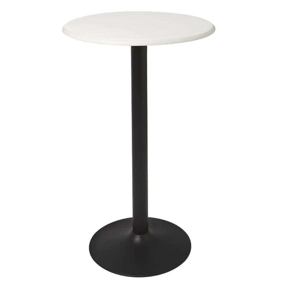 Mesa Periquera Redonda para Coctelería - OFFIHO HERON - 3 OHM - 7168B - BT - NEGRO/BLANCO - OUTLET - Estructura Pedestal de Acero y Cubierta en Polipropileno - Sobrestock - OHM-7168B-BT-NEGRO/BLANCO-OUTLET - Offiho - NOGAL BEAT - 
Mesas

Producto único