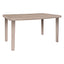 Mesa Rectangular al Aire Libre Reciclada - RESOL OLOT RECYCLED 140 X 90 - Varios Colores - 4 Puntas con Agujero Parasol y Protección UV - 06172 - Resol - NOGAL BEAT - Mesa de Terraza