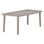 Mesa Rectangular al Aire Libre Reciclada - RESOL OLOT RECYCLED 180 X 90 - Varios Colores - 4 Puntas con Agujero Parasol y Protección UV - 06482 - Resol - NOGAL BEAT - Mesa de Terraza