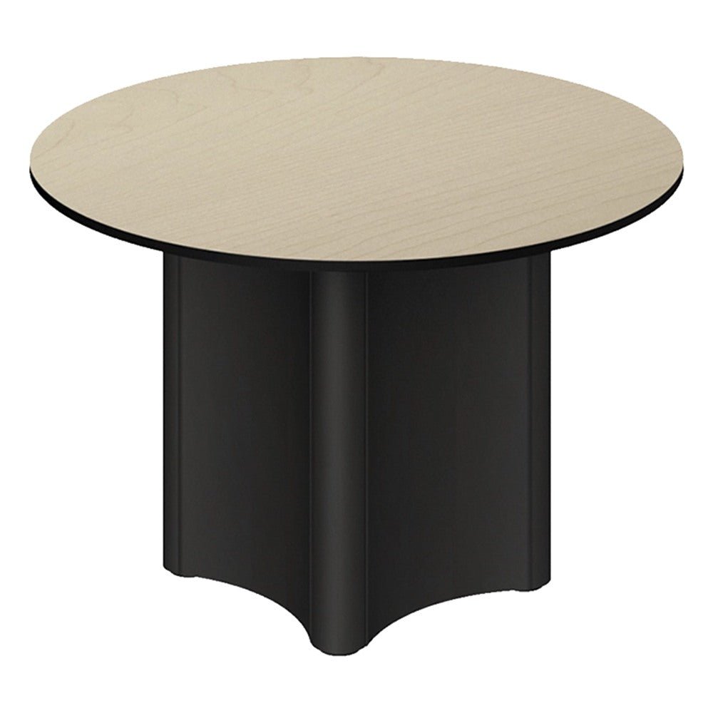 Mesa Redonda de Juntas Base Dado - GEBESA CYBER - Diámetro 120 cm - GAK576120TML - GEBESA - NOGAL BEAT - Mesa de Juntas