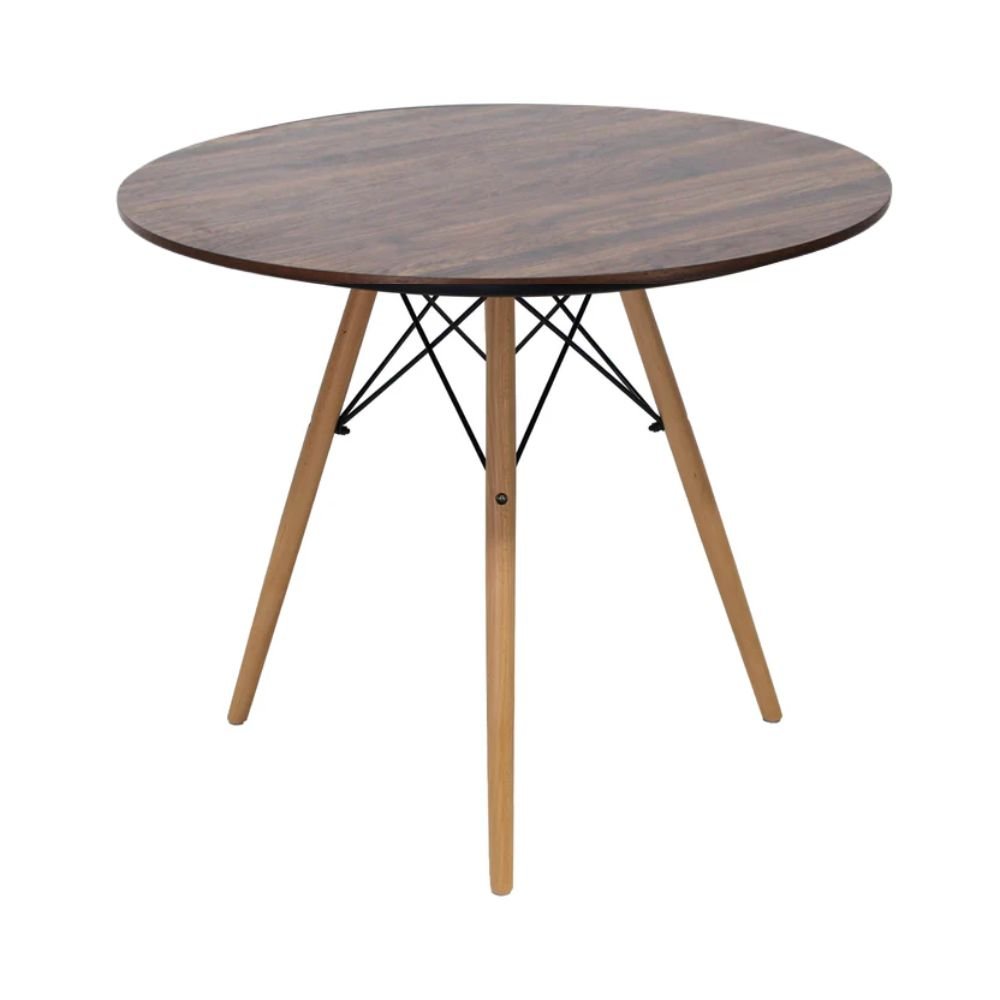 Mesa Redonda para Bistró - KINGSTRONG OSLO MESA0670512 - Varios Colores - Estructura y Cubierta en Madera - MESA0670512 - Mundo In - NOGAL BEAT - Mesas