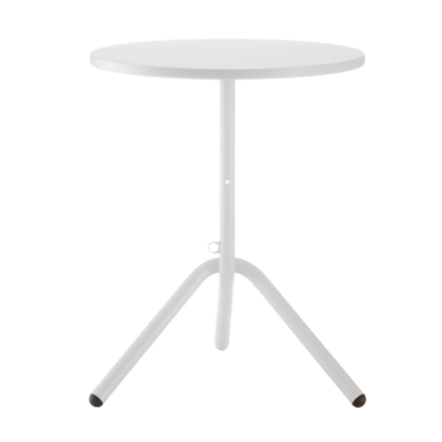 Mesa Redonda para Bistró y Restaurante - COLOS TA 1 - 600 - Varios Colores - Estructura Tubular y Cubierta en Lámina de Acero Troquelada - TA 1-600 - Colos - NOGAL BEAT - Mesas