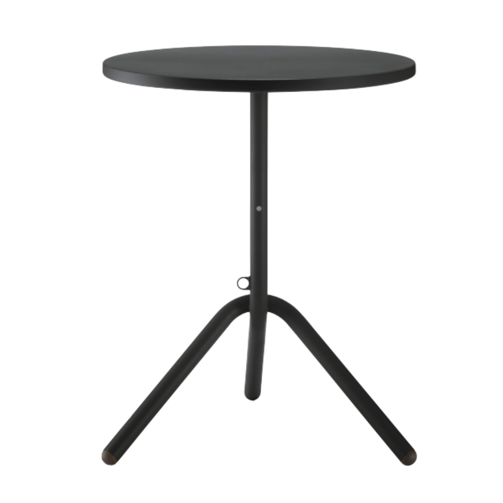 Mesa Redonda para Bistró y Restaurante - COLOS TA 1 - 600 - Varios Colores - Estructura Tubular y Cubierta en Lámina de Acero Troquelada - TA 1-600 - Colos - NOGAL BEAT - Mesas