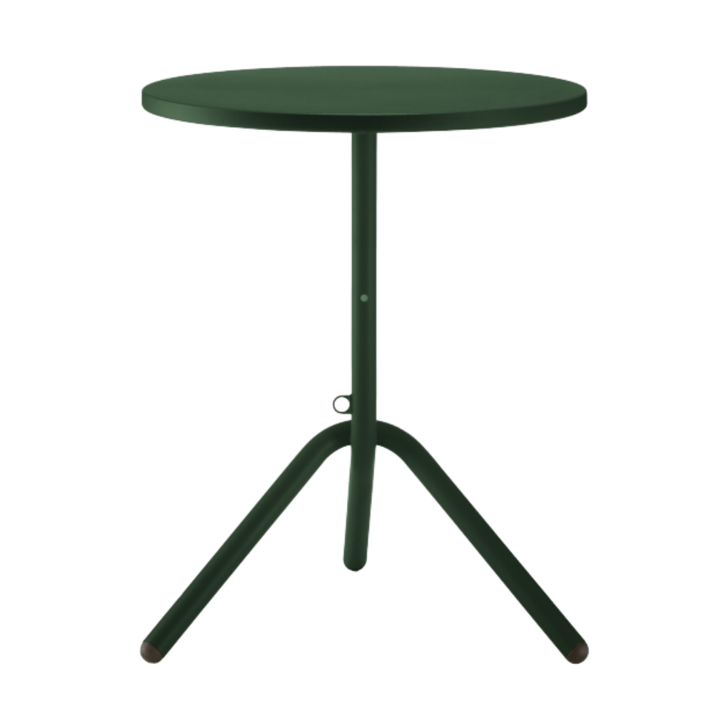 Mesa Redonda para Bistró y Restaurante - COLOS TA 1 - 600 - Varios Colores - Estructura Tubular y Cubierta en Lámina de Acero Troquelada - TA 1-600 - Colos - NOGAL BEAT - Mesas