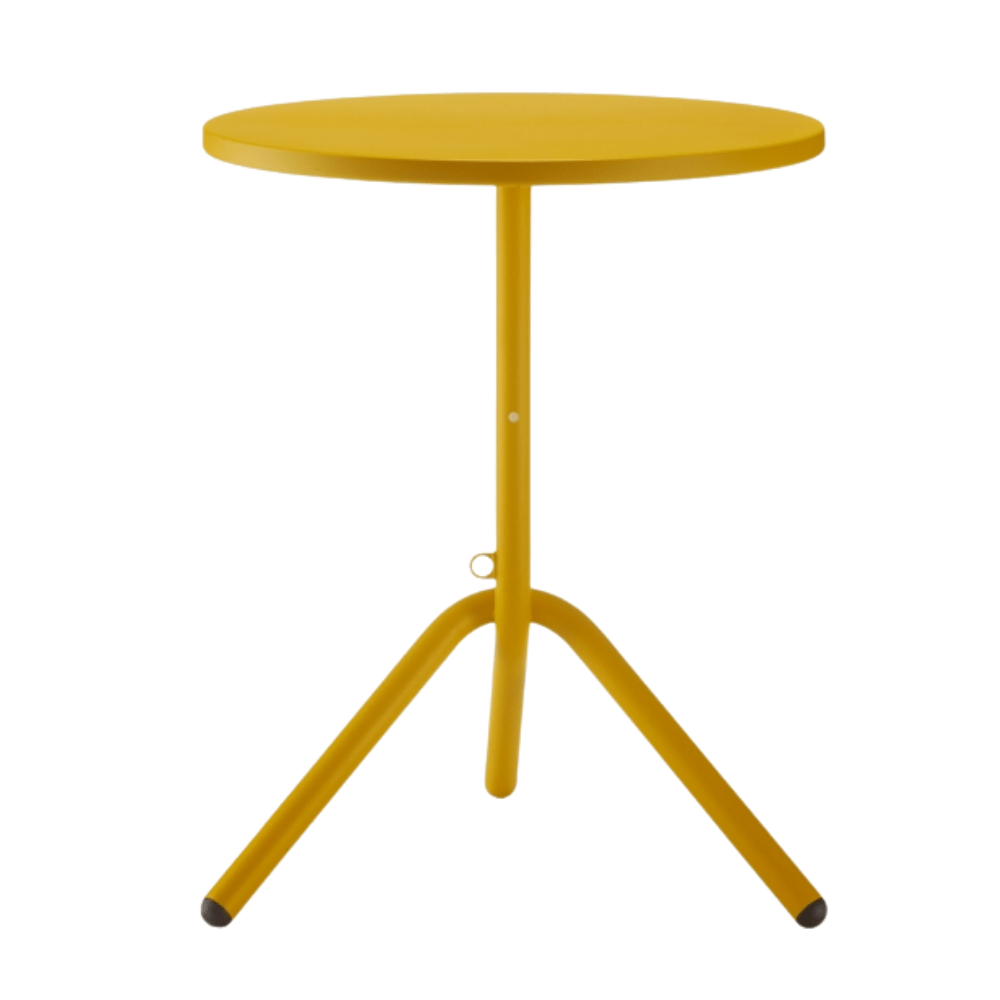 Mesa Redonda para Bistró y Restaurante - COLOS TA 1 - 600 - Varios Colores - Estructura Tubular y Cubierta en Lámina de Acero Troquelada - TA 1-600 - Colos - NOGAL BEAT - Mesas