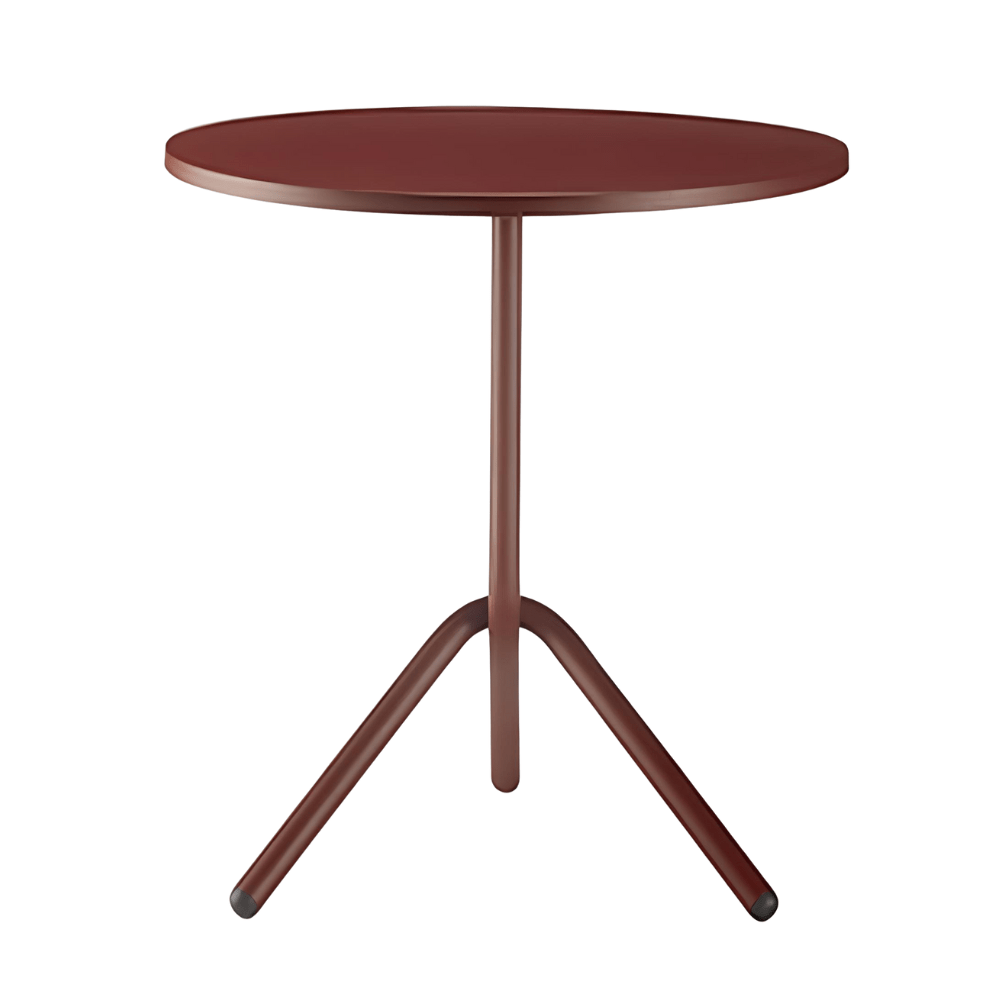 Mesa Redonda para Cafeterías y Restaurante - COLOS TA 1 - 700 - Varios Colores - Estructura Tubular y Cubierta en Lámina de Acero Troquelada - TA 1-700 - Colos - NOGAL BEAT - Mesas