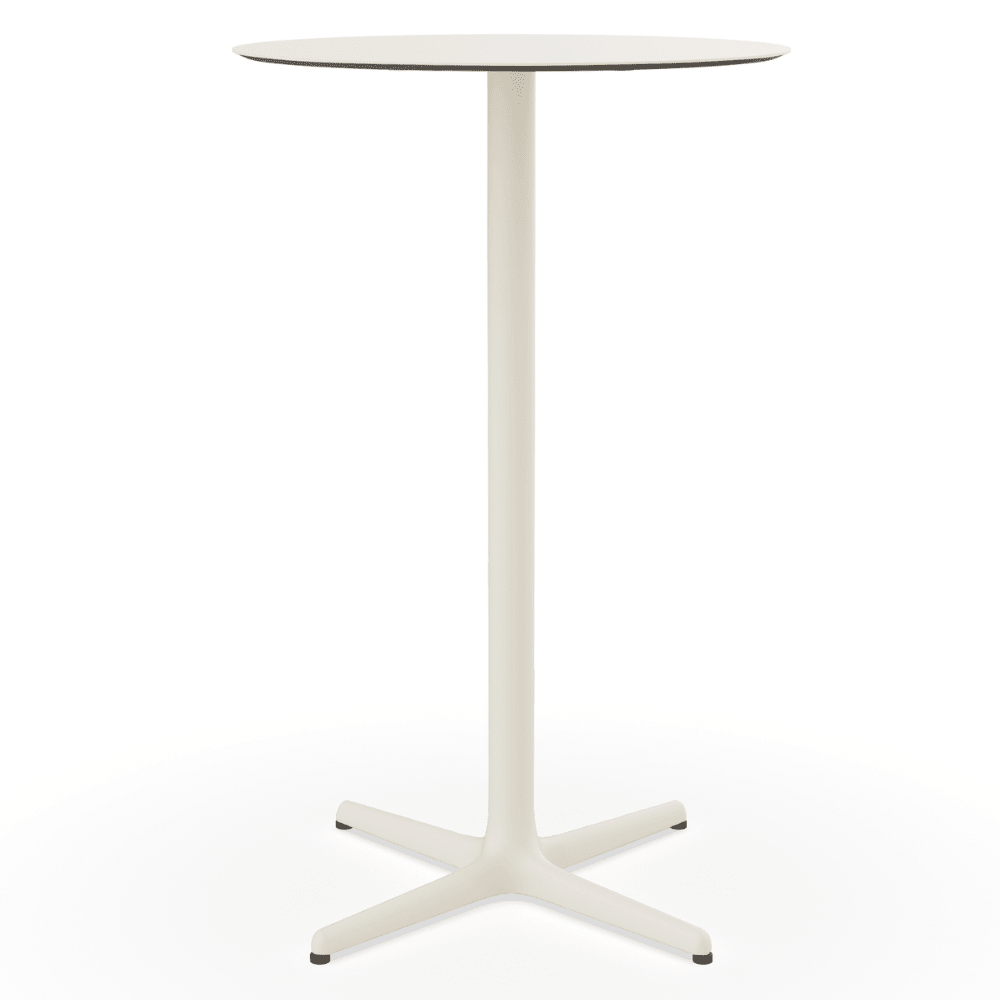 Mesa Redonda Periquera para Bistró al Aire Libre - RESOL TOLEDO ALTA Ø70 - Varios Colores - Estructura de Aluminio y Sobre en HPL - 06142 - Resol - NOGAL BEAT - Mesa Periquera