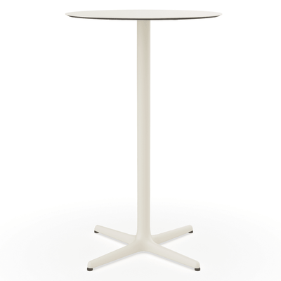 Mesa Redonda Periquera para Bistró al Aire Libre - RESOL TOLEDO ALTA Ø70 - Varios Colores - Estructura de Aluminio y Sobre en HPL - 06142 - Resol - NOGAL BEAT - Mesa Periquera