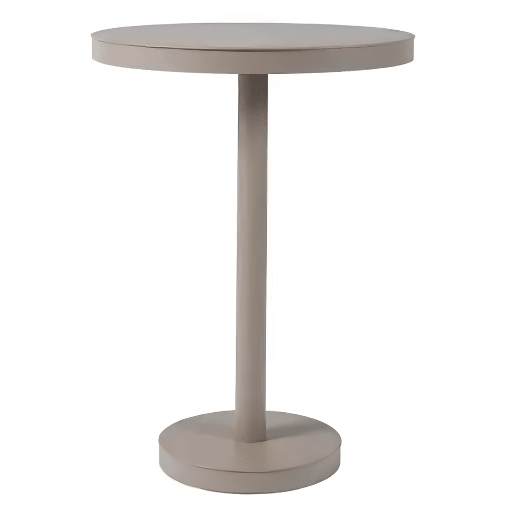 Mesa Redonda Periquera para Restaurantes - RESOL BARCINO PIE CENTRAL Ø60 HIGH - Varios Colores - Estructura de Aluminio - 01433 - Resol - NOGAL BEAT - Mesas