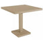 MESA RESOL BARCINO PIE CENTRAL 80x80 SQUARE | Estructura Aluminio | Pintado | Secado Horno | Interior + Exterior - 01406 - Resol - NOGAL BEAT - Mesas