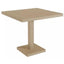MESA RESOL BARCINO PIE CENTRAL 90x90 SQUARE | Estructura Aluminio | Pintado | Secado Horno | Interior + Exterior - 01421 - Resol - NOGAL BEAT - Mesas