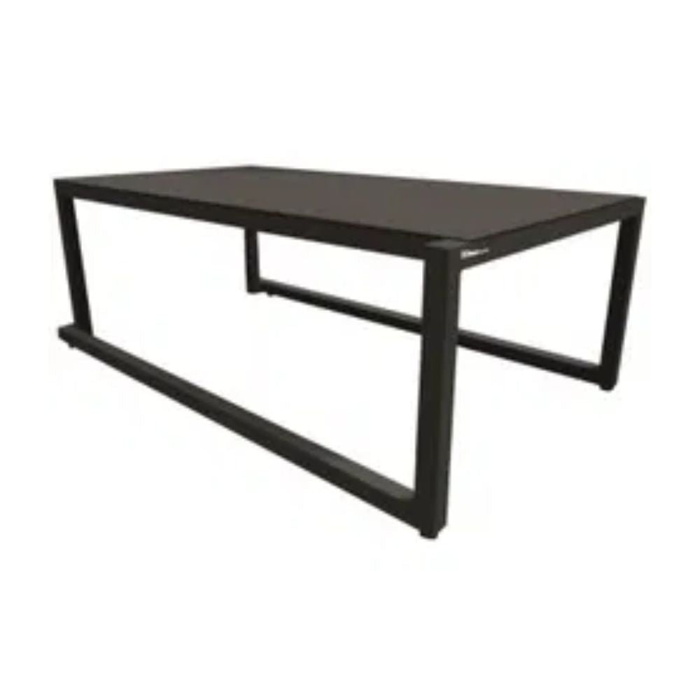 MESA RESOL MILANO COFFEE | Mesa de Centro Ocasional para Sala de Estar | 35.8 cm | Estructura Aluminio Anodizado | Interior + Exterior - 03013 - Resol - NOGAL BEAT - Mesas