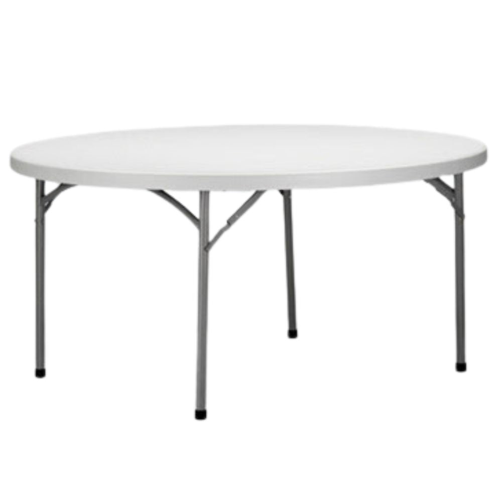 MESA RESOL MOZART | Mesa Ocasional para Eventos | 74 cm | Plegable | Estructura Acero Pintado | Polietileno Alta Densidad | Exterior Techado - 66364 - Resol - NOGAL BEAT - Mesas