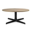 MESA RESOL TOLEDO WOOD 70 DIA | Mesa Auxiliar para Sala de Estar | 36 cm | Estructura Aluminio | Melamina Efecto Madera | Interior - 06163 - Resol - NOGAL BEAT - Mesas