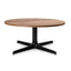 MESA RESOL TOLEDO WOOD 70 DIA | Mesa Auxiliar para Sala de Estar | 36 cm | Estructura Aluminio | Melamina Efecto Madera | Interior - 06164 - Resol - NOGAL BEAT - Mesas