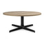 MESA RESOL TOLEDO WOOD 80 DIA | Mesa Auxiliar para Sala de Estar | 36 cm | Estructura Aluminio | Melamina Efecto Madera | Interior - 06167 - Resol - NOGAL BEAT - Mesas