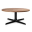 MESA RESOL TOLEDO WOOD 80 DIA | Mesa Auxiliar para Sala de Estar | 36 cm | Estructura Aluminio | Melamina Efecto Madera | Interior - 06168 - Resol - NOGAL BEAT - Mesas