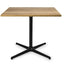 MESA RESOL TOLEDO WOOD XL 90/100 100x100 | Mesa Ocasional | 79.3 cm | Estructura Aluminio Pintado | Melamina Madera | Interior - 06162 - Resol - NOGAL BEAT - Mesas