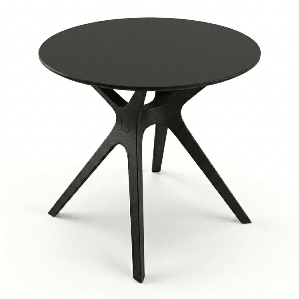 MESA RESOL VELA S Ø70 | Mesa Comercial Ocasional | 72.5 cm | Fibra de Vidrio con PP | Protección UV | Interior + Exterior - 03035 - Resol - NOGAL BEAT - Mesa Comercial Exterior