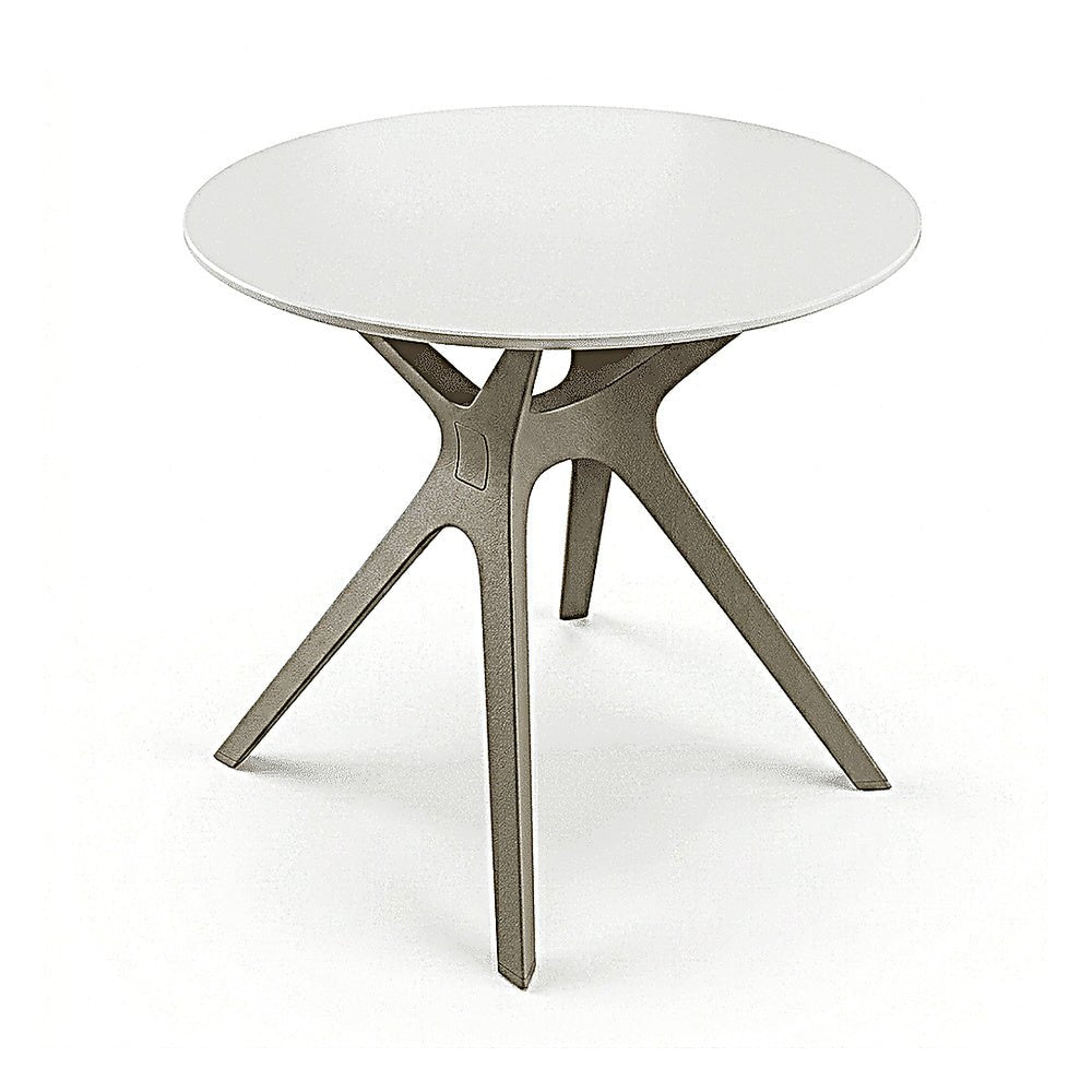 MESA RESOL VELA S Ø70 | Mesa Comercial Ocasional | 72.5 cm | Fibra de Vidrio con PP | Protección UV | Interior + Exterior - 03037 - Resol - NOGAL BEAT - Mesa Comercial Exterior