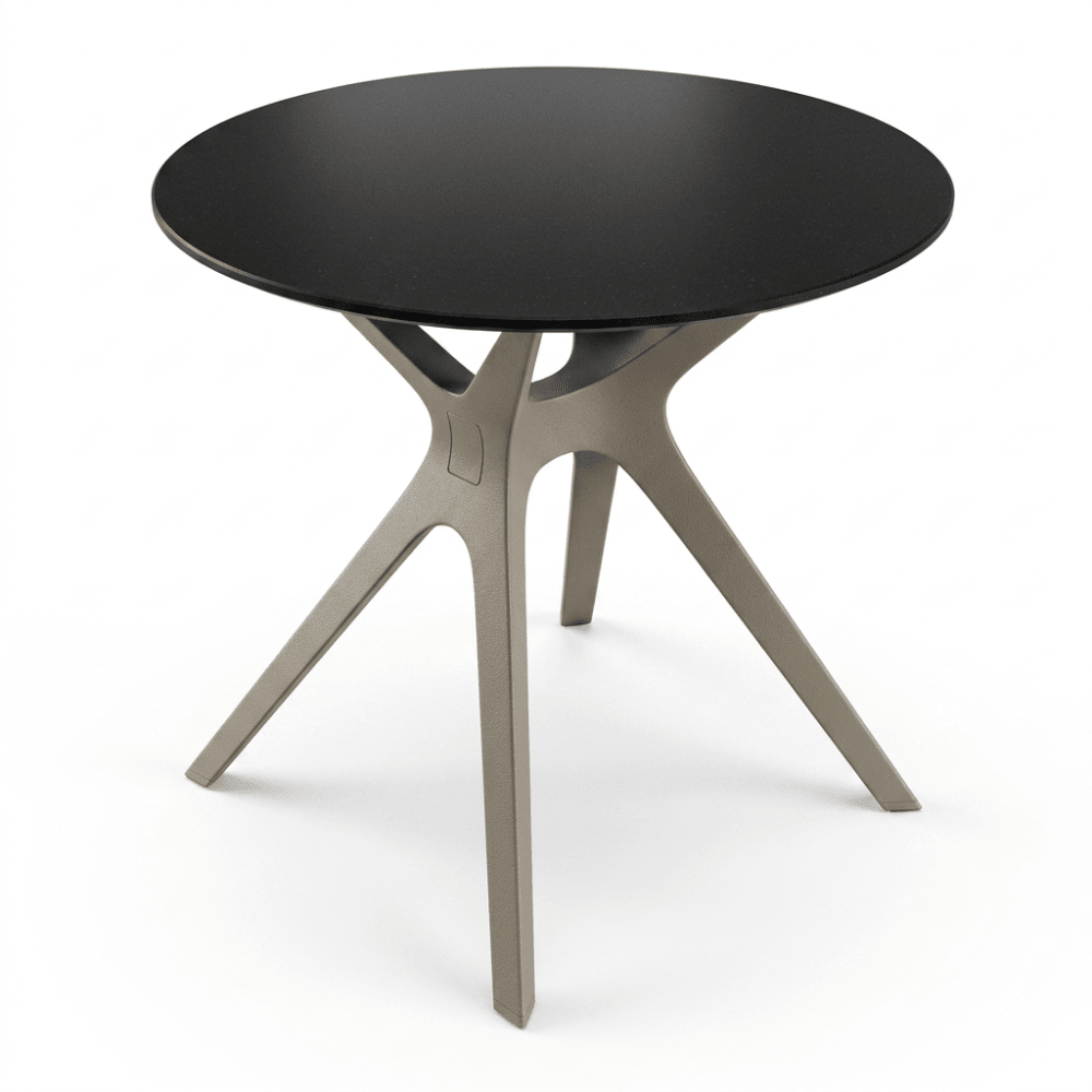 MESA RESOL VELA S Ø70 | Mesa Comercial Ocasional | 72.5 cm | Fibra de Vidrio con PP | Protección UV | Interior + Exterior - 03038 - Resol - NOGAL BEAT - Mesa Comercial Exterior