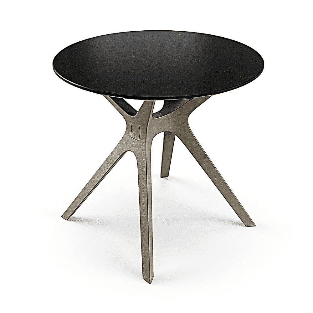 MESA RESOL VELA S Ø70 | Mesa Comercial Ocasional | 72.5 cm | Fibra de Vidrio con PP | Protección UV | Interior + Exterior - 03038 - Resol - NOGAL BEAT - Mesa Comercial Exterior