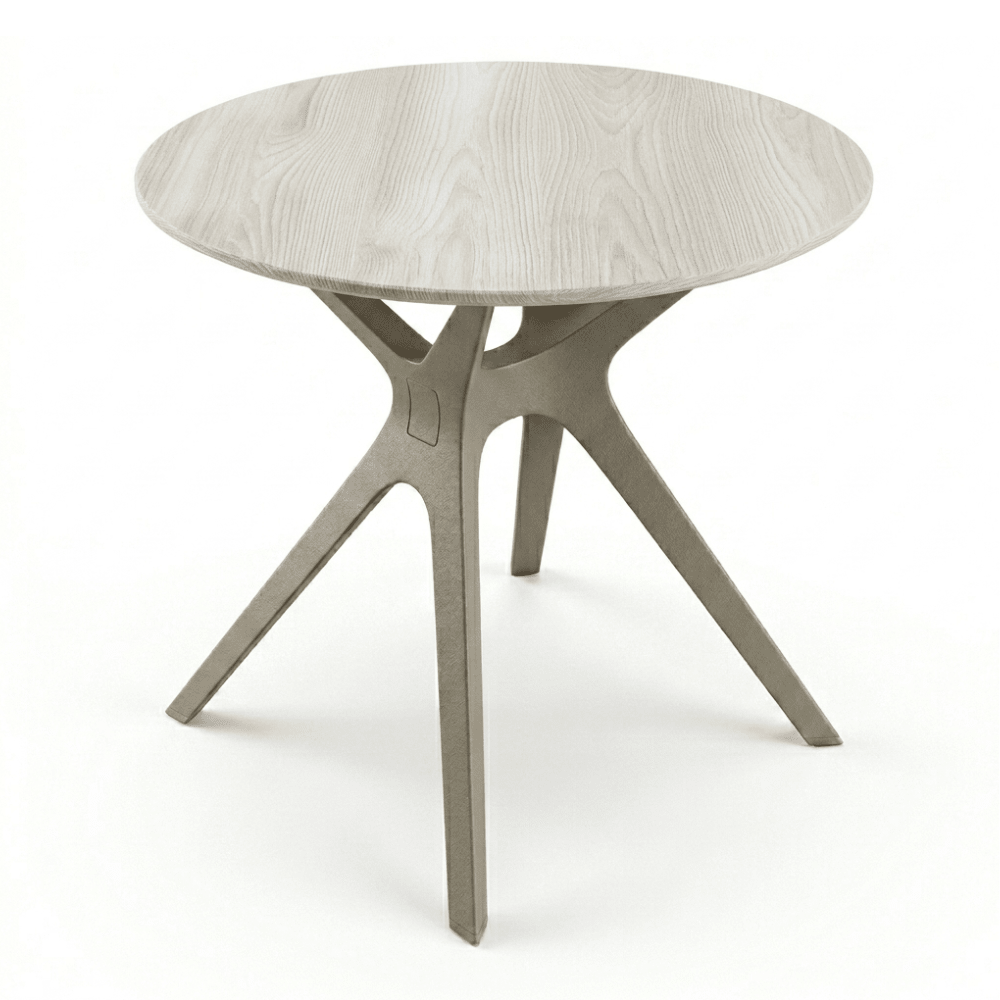 MESA RESOL VELA S Ø70 | Mesa Comercial Ocasional | 72.5 cm | Fibra de Vidrio con PP | Protección UV | Interior + Exterior - 03036 - Resol - NOGAL BEAT - Mesa Comercial Exterior