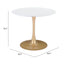 MESA ZUO OPUS | Mesa de Comedor | 77 cm | Oro Blanco | MDF Pintado | Acero Recubierto Polvo | Interior - 101568 - Zuo - NOGAL BEAT - Mesas