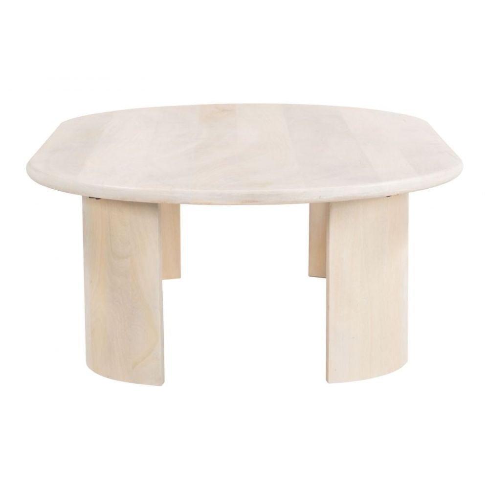 MESA ZUO RISAN | Mesa de Centro para Hogar | 39 cm | Madera de mango blanqueada | Interior - 109918 - Zuo - NOGAL BEAT - Mesas