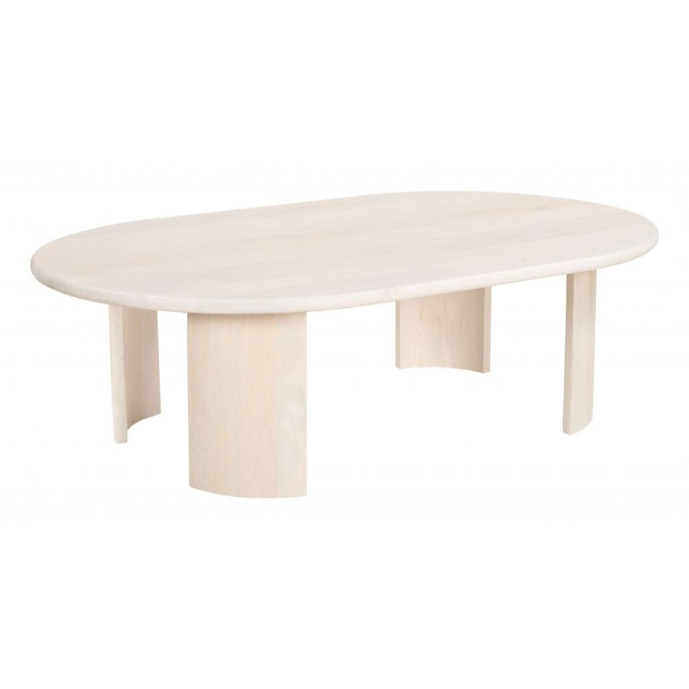 MESA ZUO RISAN | Mesa de Centro para Hogar | 39 cm | Madera de mango blanqueada | Interior - 109918 - Zuo - NOGAL BEAT - Mesas