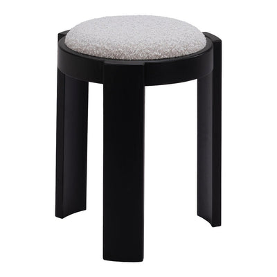 Otomán para Recepción - ZUO BANJUL - Gris Neblina - Tapizado en Tejido Texturizado - 109815 - Zuo - NOGAL BEAT - Taburete