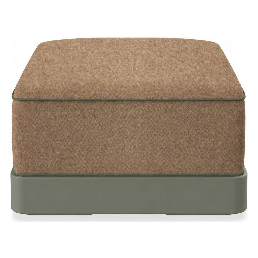 Ottoman Comercial para Terraza con Cojín Tapizado - RESOL BRISA OTTOMAN - Varios Colores - Base MDPE - 06807 - Resol - NOGAL BEAT - Taburete