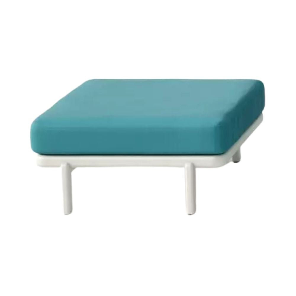 OTTOMAN RESOL ANTHEA | Mueble para Sala de Estar Terraza | 37.5 cm | Estructura de Aluminio Lacada | Cojines Tapizados | Exterior - 70274 - Resol - NOGAL BEAT - Bancos