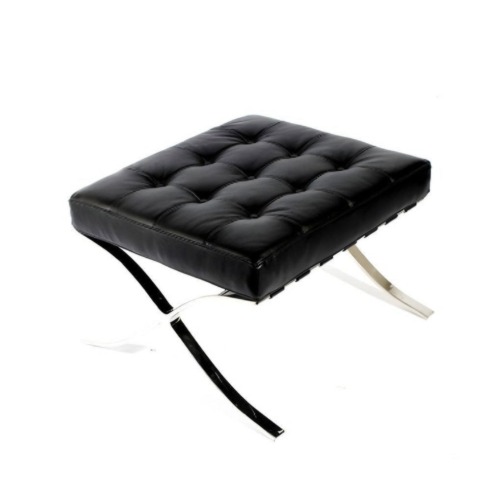 Ottoman Tipo Barcelona - NOGAL BEAT AVIÑON - Negro - Asiento Tapizado - AVIÑON OTTOMAN - MDO - NOGAL BEAT - Sillón Ocasional