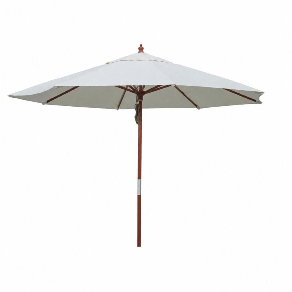 Parasol Comercial Para Cafetería - RESOL MADEIRA - Natural - Madera Barnizada Ø3 - 07019 - Resol - NOGAL BEAT - Parasol