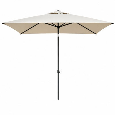Parasol Comercial Para Restaurante - RESOL CRETA - Natural - Parasol de aluminio de 2 × 2 m - 07021 - Resol - NOGAL BEAT - Parasol