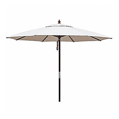 Parasol Comercial Para Terrazas - RESOL MADEIRA - Marfil - Madera Barnizada Ø3 - 06722 - Resol - NOGAL BEAT - Parasol