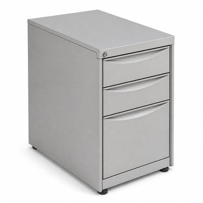 Pedestal Metálico para Oficina - GEBESA ELITE - 3 Gavetas - GEA311 - GEBESA - NOGAL BEAT - Archivero