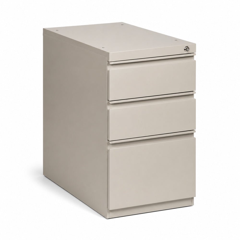 Pedestal Metálico para Oficina - GEBESA SYNERGY - Frente 41 cm - 3 Gavetas - GEA310 - GEBESA - NOGAL BEAT - Archivero