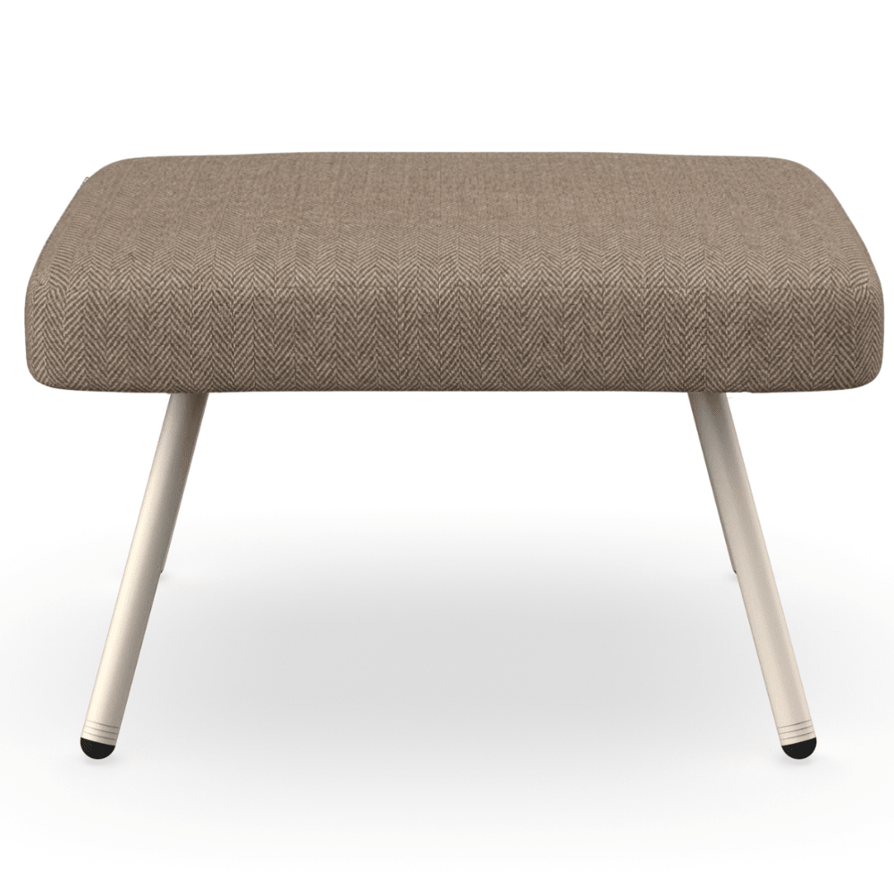 Pouf para Exterior - RESOL ANOU 4 PATAS - Varios Colores - Cojín Bliss Relleno de Espuma y Fibra Reciclada - 07070 - Resol - NOGAL BEAT - Taburete