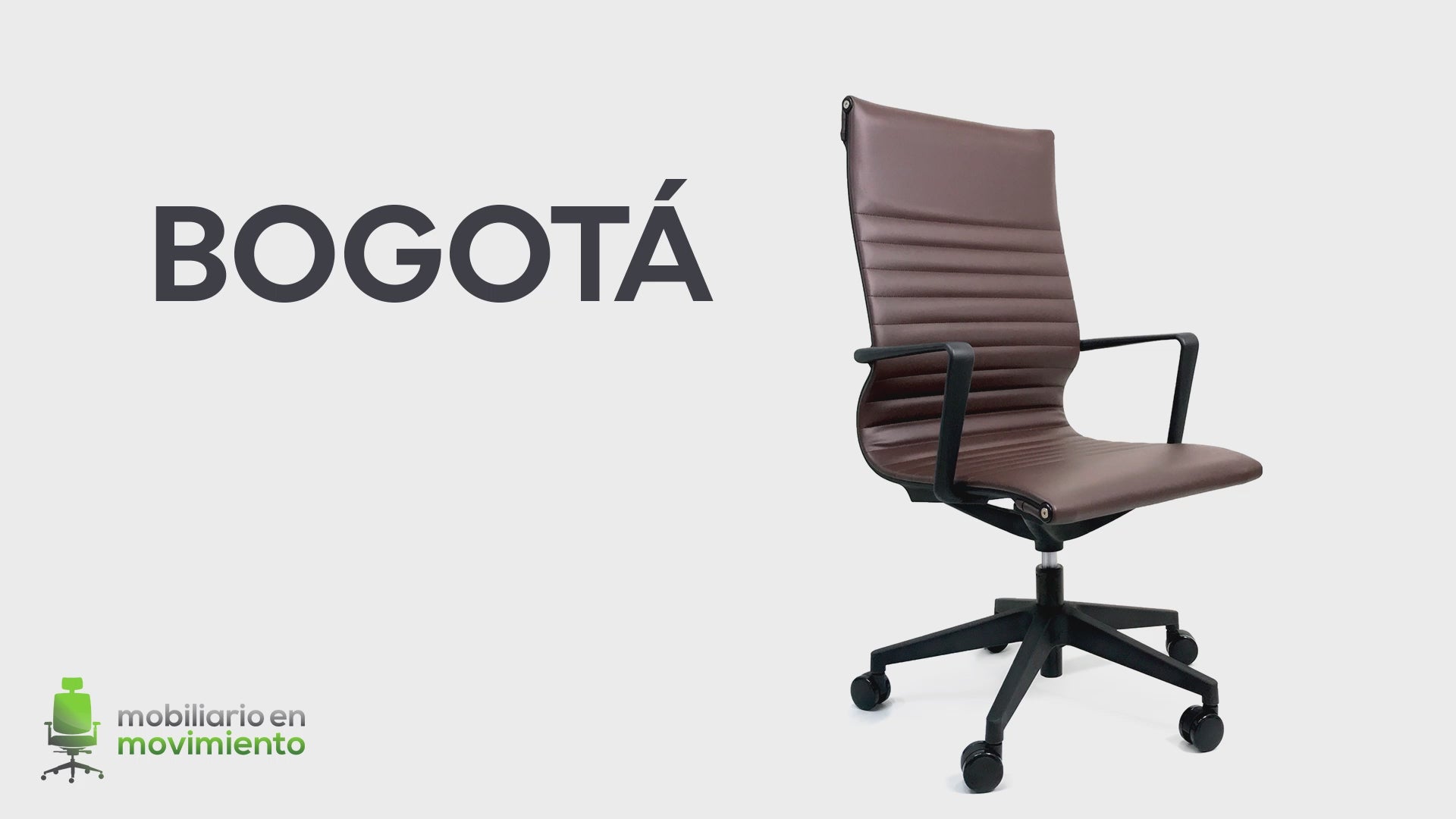 SILLA NOGAL BEAT BOGOTA ALTO | Silla Ejecutiva Alta | Estructura Respaldo Asiento Tapizado | Base Nylon | Brazos | Varios Colores | Interior | Oficina Ejecutiva Ejecutivas Empleo Jefe Cómodo Comodidad Escritorio Trabajo desde Casa Home Office