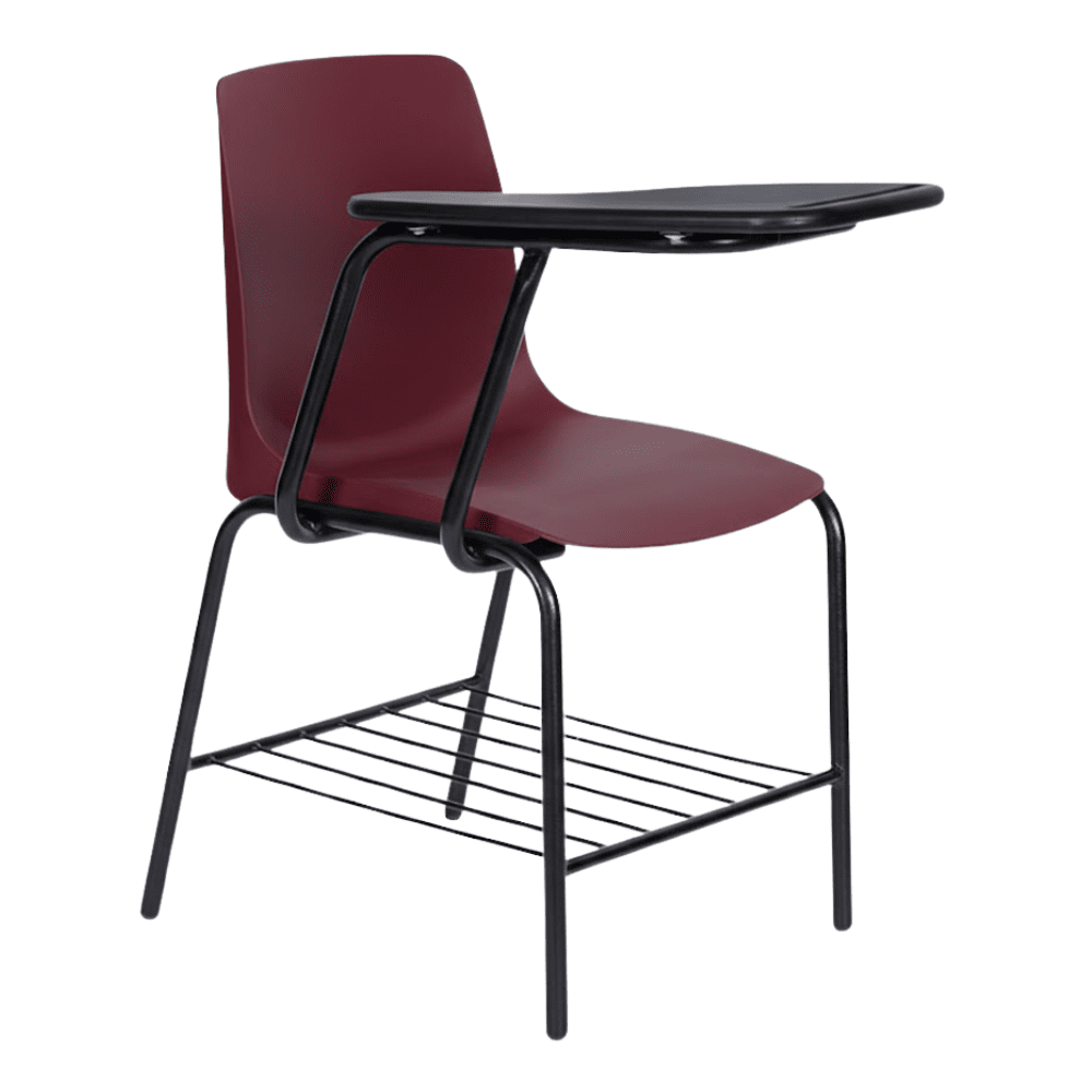 Pupitre Para Aula De Capacitación Ergonómico - ALBAR PL - 300 - Varios Colores - Respaldo y Asiento En Polipropileno - PL-300 - ALBAR - NOGAL BEAT - Sillas de Capacitación