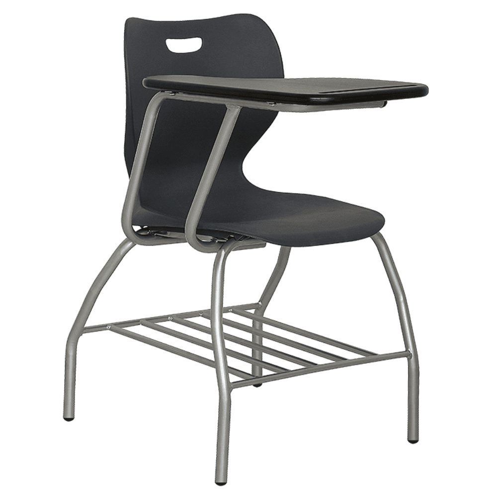 Pupitre Para Salón De Estudio Ergonómico - ALBAR PL - 100 - Varios Colores - Respaldo y Asiento En Polipropileno - PL-100 - ALBAR - NOGAL BEAT - Sillas de Capacitación