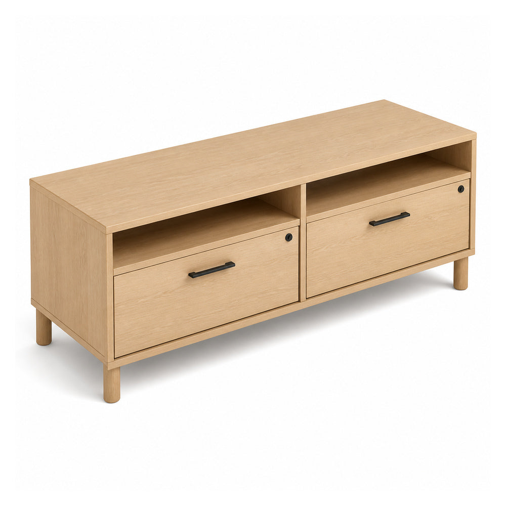 Credenza para oficina VERSA READY, estructura blanca, 120x45x52 cm - ambiente linea Ready (Grupo Versa)